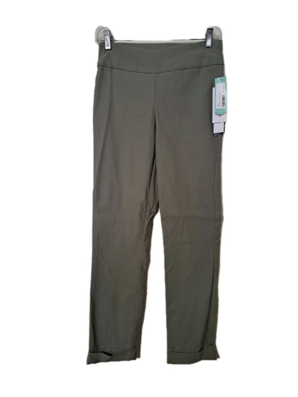 Stitch Fix Tribal Fia Cuffed Womens Straight Trouser Pant Size 4 Olive NWT